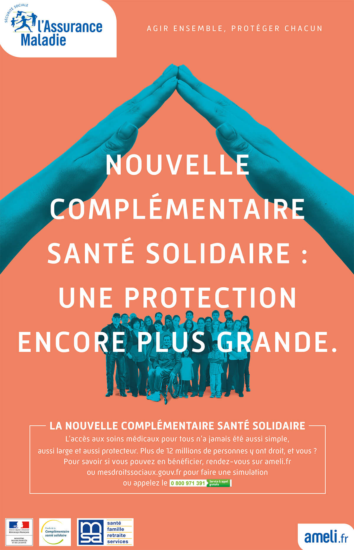 Affiche Complémentaire santé solidaire Affiche web Complémentaire santé solidaire